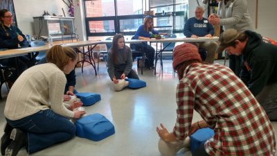 CPR training at 4-H volunteer forum